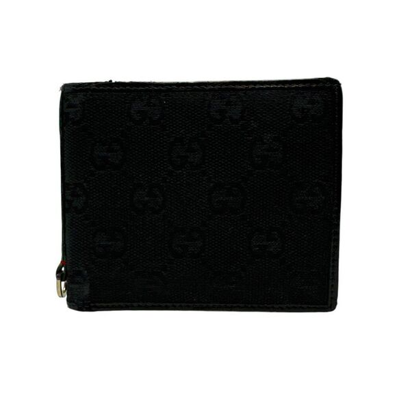 Gucci GG Canvas Leather Bifold Wallet - Picture 1 of 7
